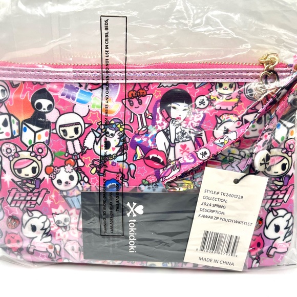 Tokidoki Y2Kawaii Zipper Pouch Wristlet A - Picture 4 of 8